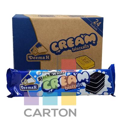 DEEMAH BLACK & WHITE CREAM BISCUITS 24*68GM